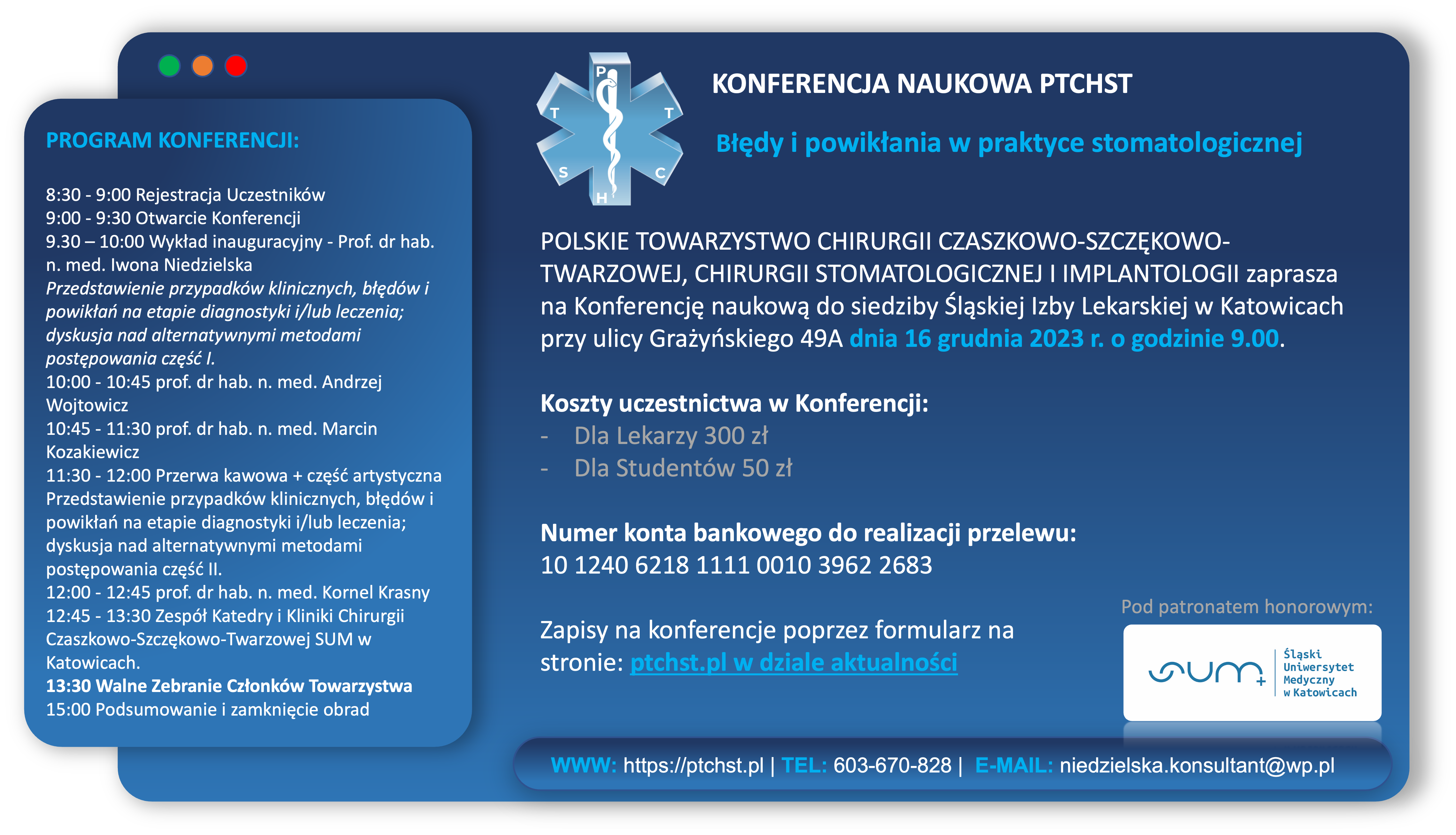 Konferencja naukowa PTCHST Katowice 2023